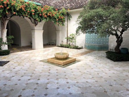 mediterranean court restoration, and clean and seal