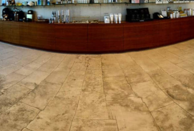 The Ritz-Carlton Spa, Waikiki, stone floor before services